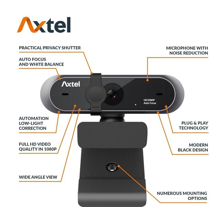 Actual product image Axtel AX-FHD Webcam 2.07 MP Pixel USB 2.0 (2 Mpx)