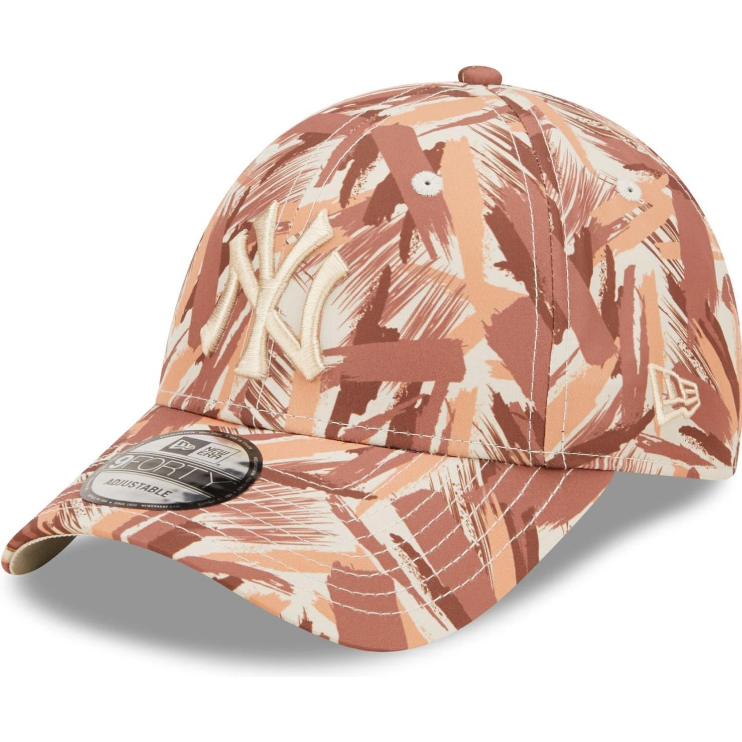New Era, Herren, Cap, 9Forty Strapback Painted New York Yankees, Beige