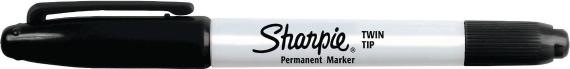 Actual product image Sharpie Marker Twin Tip Extra Fine + Fine (Black, 1 mm, 1 x)