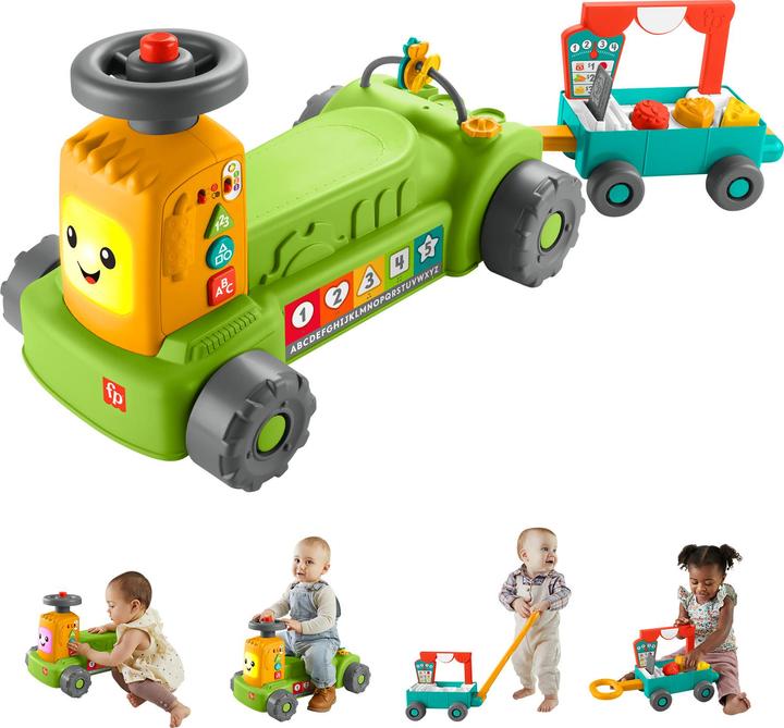 Produktbild Fisher-Price Lernspass 4-in-1 Markt-Traktor (D,E, F)