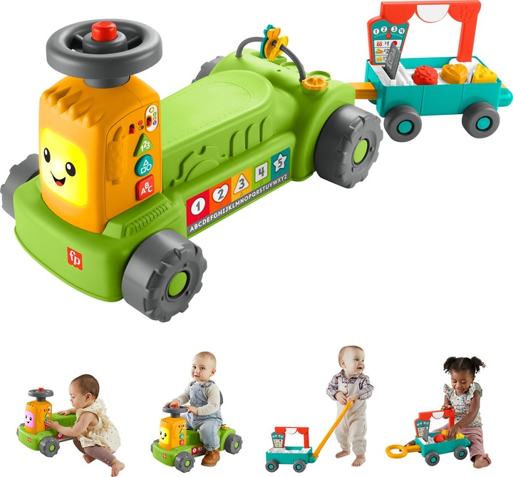 Immagine prodotto Fisher-Price Lernspass 4-in-1 Markt-Traktor (D,E, F)