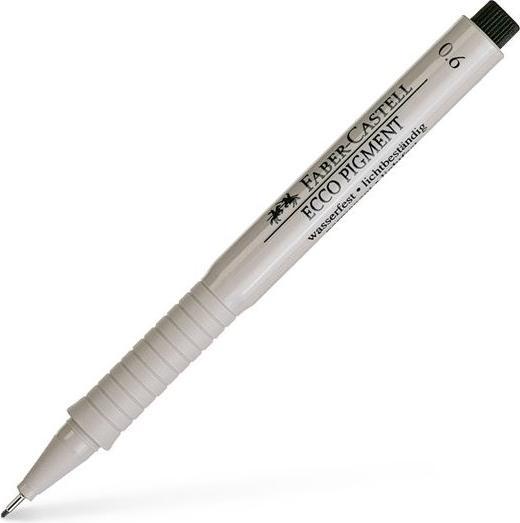 Produktbild Faber-Castell Pigmentliner ECCO PIGMENT 0,6 mm, schwarz (10x)