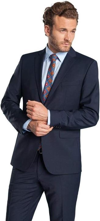 Gents Andy, giacca a due bottoni con tasche a filetto e spacco laterale (56)