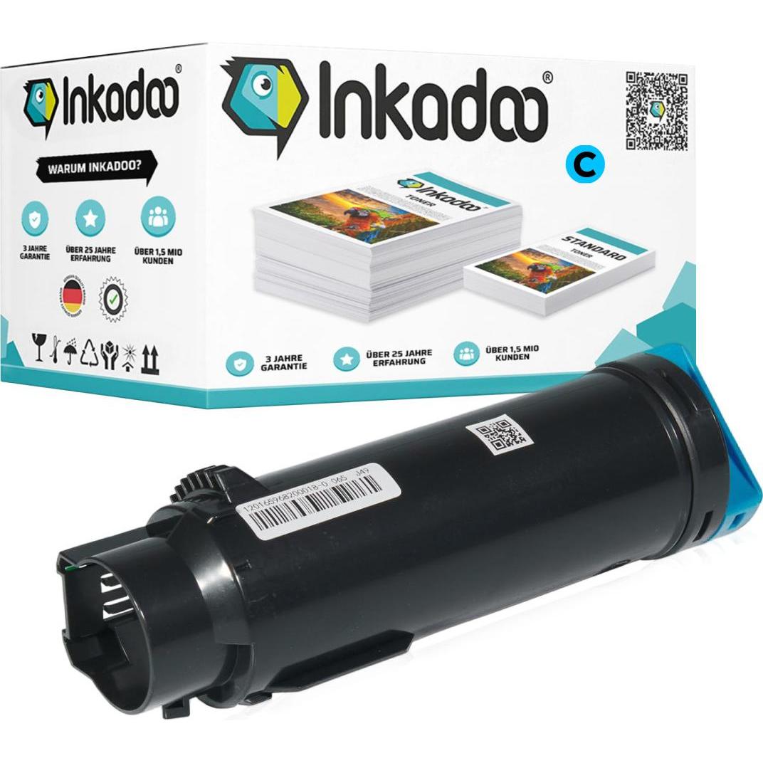 Inkadoo, Toner, Toner kompatibel zu Dell 593-BBSF / 4Y75H Toner, cyan Cyan (C)