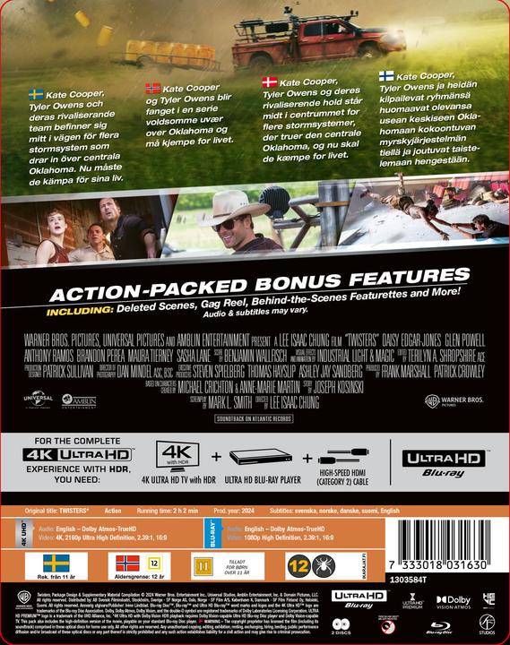 Actual product image Warner Bros Warner TWISTERS