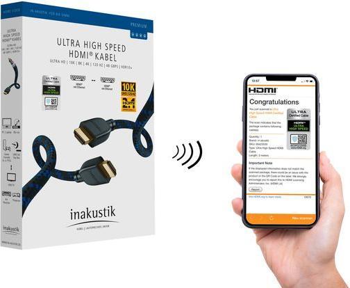 Produktbild Inakustik HDMI – HDMI (3 m, HDMI, 2.1)