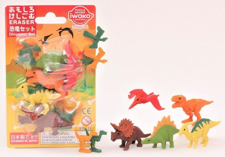 Actual product image Iwako Eraser Dinosaurs