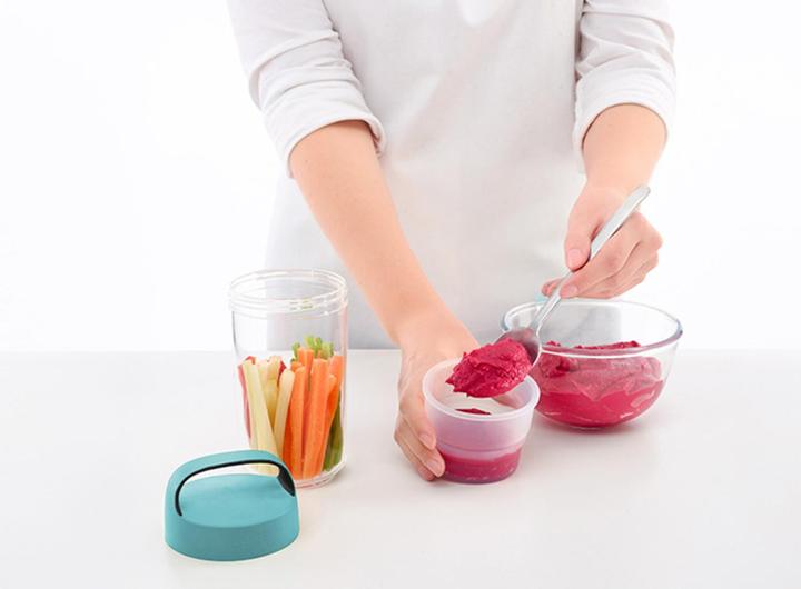 Produktbild Lékué Jar To Go türkis, gross 60 cl, Ø9.2 cm H 18.8 cm