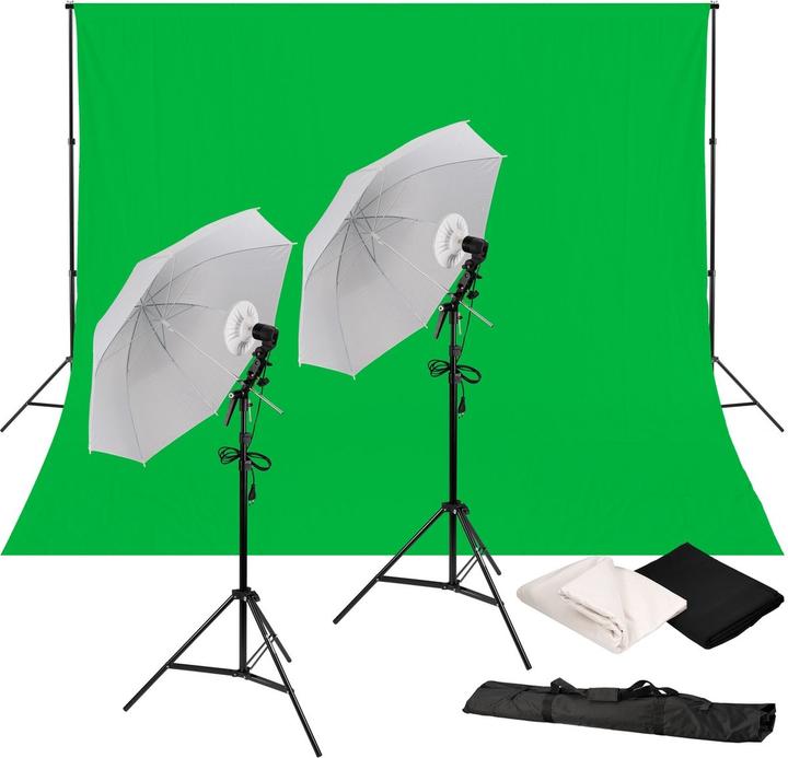 Bresser Kit studio photo - BR -2440B LED daylight set - Incl.Backup (300 cm, 200 cm)