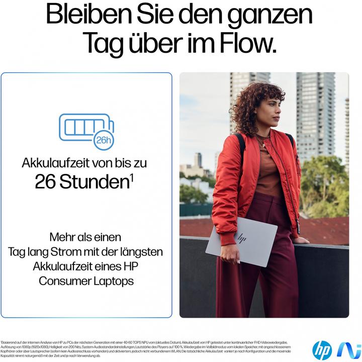 Produktbild HP OmniBook X AI 14-fe0165ng (14", 1000 GB, 16 GB, DE, Snapdragon X Elite X1E-78-100)