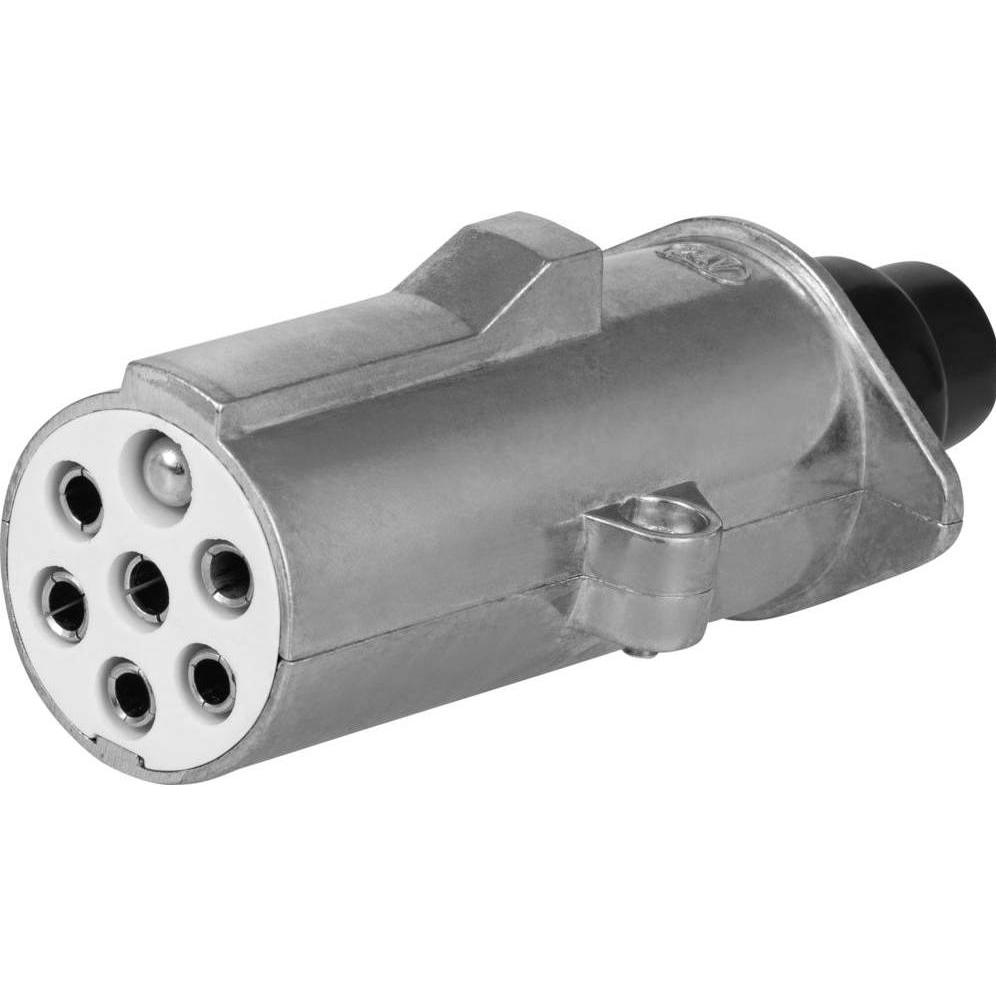 SecoRüt, Attrezzatura per garage, EP034 Anhänger Stecker (Steckdose 7polig Typ S - Klemmen) Aluminium