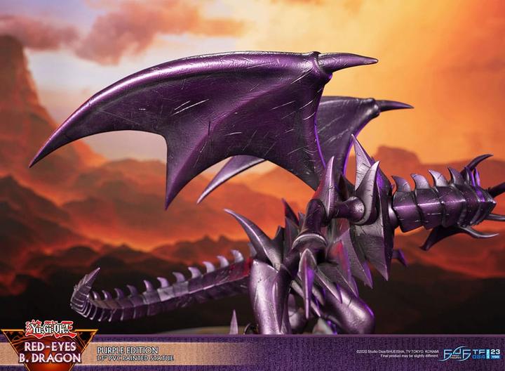 Produktbild First 4 Figures Yu-Gi-Oh! statuette PVC Red-Eyes B. Dragon Purple Colour 33 cm