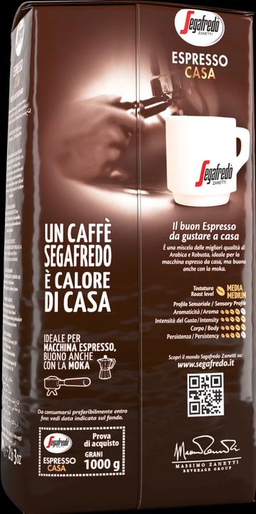 Actual product image Segafredo Selection Casa (1000 g, Medium roast)