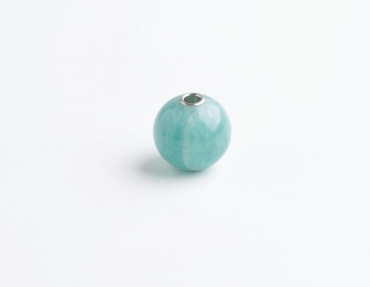 Image du produit Liliflo Element Pierre Anhydrite (Angelite Verte) (Argent)