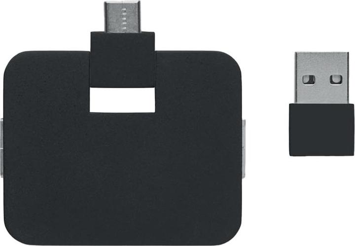 Produktbild MidOcean USB Hub Quadratisch (USB-A, USB-C, 4 Ports)