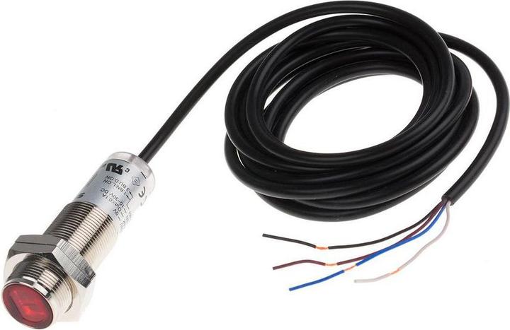 Produktbild RS PRO Sensor fotoelektrisch M18 NPN diffus 2m