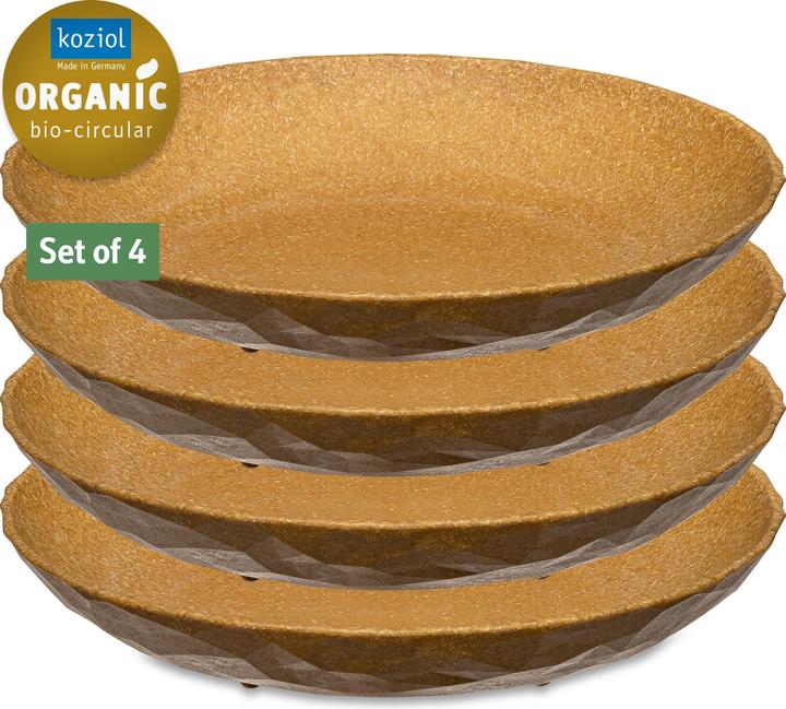 Produktbild Koziol Suppen- & Pastateller Club 4 Stück, Beige (4 x, 22.22 cm)