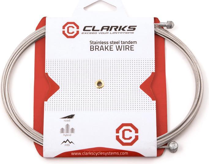Actual product image Clarks cble de frein MTB Stainless