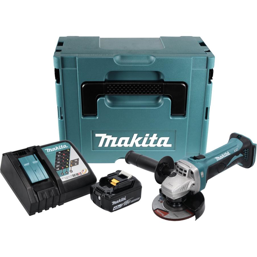 Thumbnail - Makita, Winkelschleifer, DGA 452 RM1J Akku Winkelschleifer 18 V 115 mm + 1x Akku 4,0 Ah + Ladegerät + Makpac (115 mm)