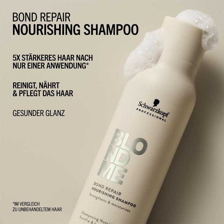 Immagine prodotto Schwarzkopf Professional BLONDME Bond Repair Pflegendes Shampoo (1000 ml, Shampoo liquido)