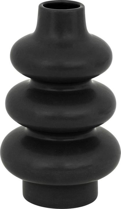Atmosphera Czarny ceramiczny wazon CLOTHILDE, wys. 25 cm