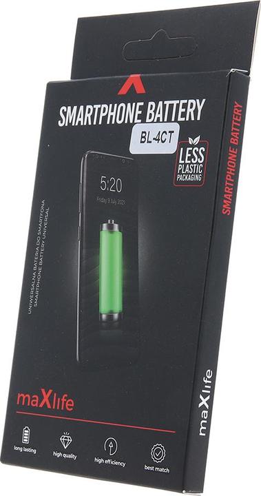 Actual product image Maxlife battery for Nokia 5310 / 6600 fold / 6700s/ 7210 / 2720 / X3 BL-4CT 800mAh