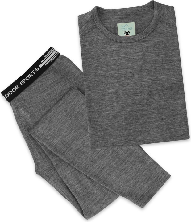 Immagine prodotto Normani Biancheria intima Merino Thermo per bambini (170, 176)