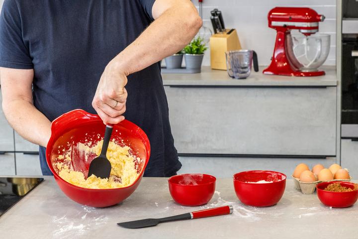 Productafbeelding KitchenAid 2-delige set siliconen spatels - Empire Rood