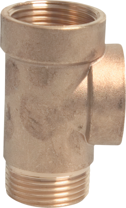 Actual product image Profec Kupplung Messing 1" Innengewinde x Innengewinde x Aussengewinde Typ 3-Wege