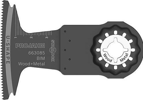 Actual product image Projahn BIM plunge-cut saw blade for wood and metal 663085 for Starlock holdersContent 5 blades