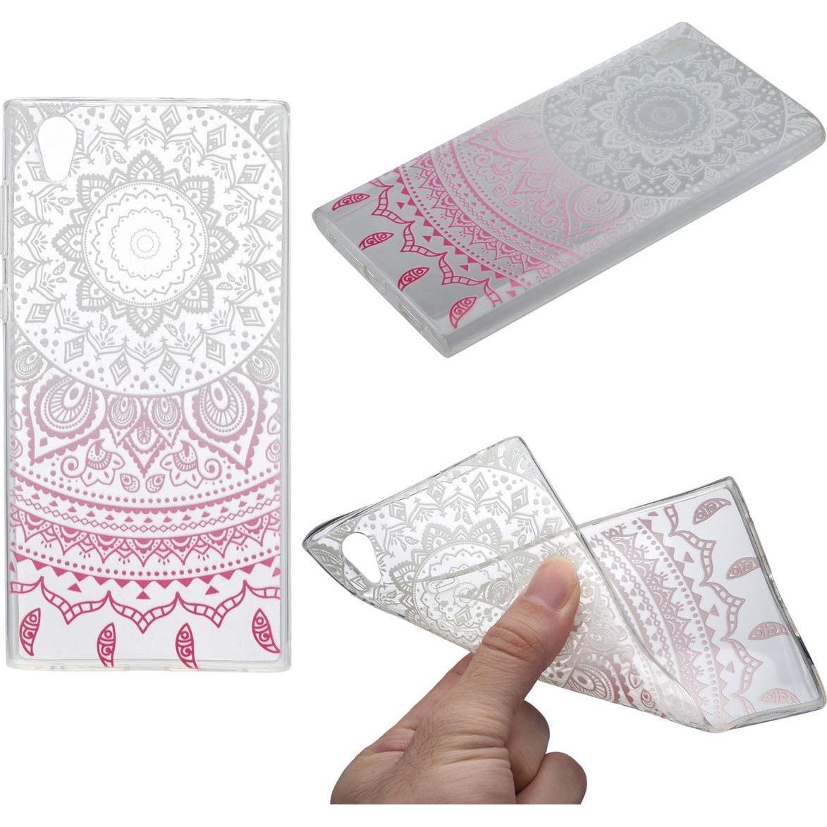 Thumbnail - König Design Henna Cover für Handy Sony Xperia XA1 Ultra Case Schutz Hülle Silikon Sonne Weiss (Sony Xperia XA1 Ultra), ...