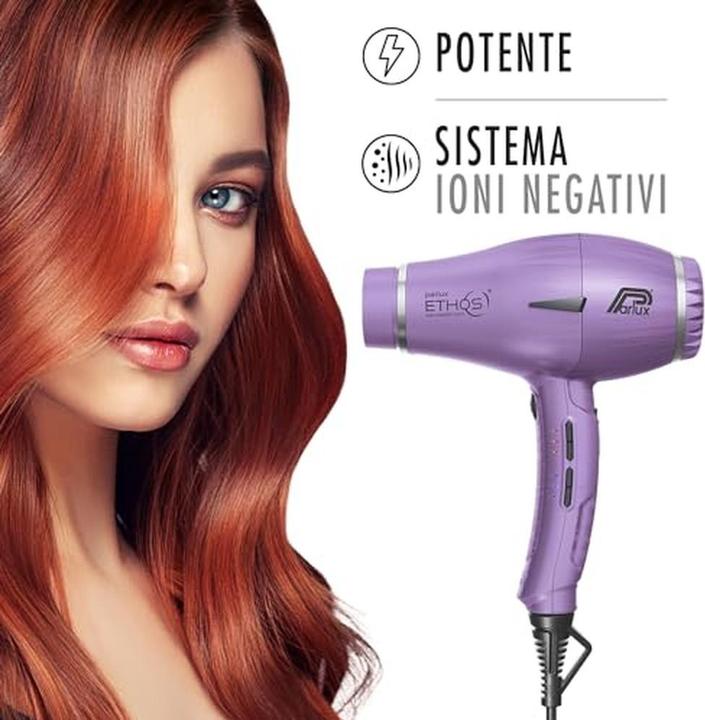 Productafbeelding Parlux Ethos Professionele Digitale Haardroger met Negatieve Ionen Made in Italy Lila (2300 W)