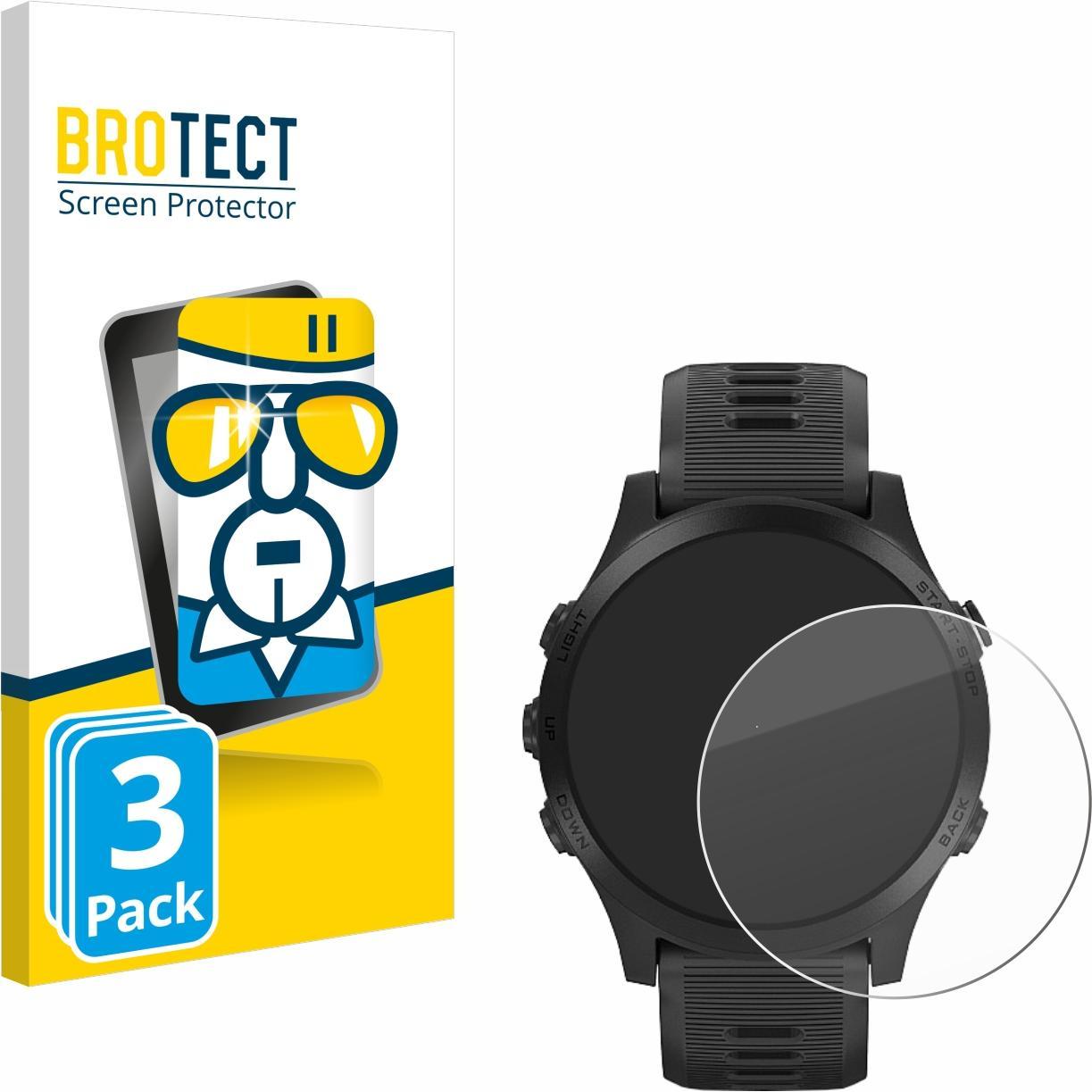 BROTECT Panzerglas Hartglas Displayschutz, Smartwatch Schutzfolie, Transparent