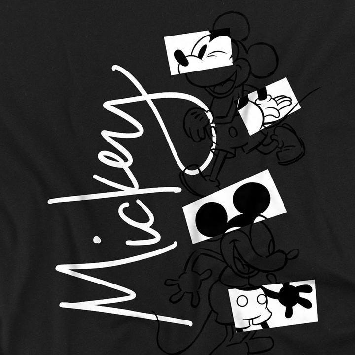 Actual product image Disney Unisex Adult Mickey Mouse Geometric Shapes T-Shirt (L)