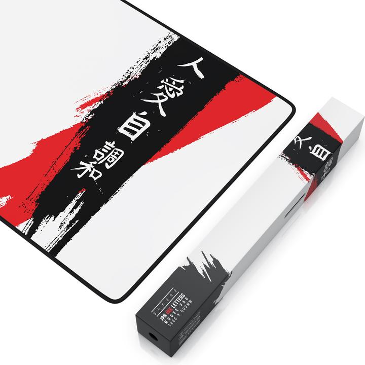 Produktbild Titanwolf Gaming Mauspad, XXXL Speed Mausmatte 1200 x 600 mm, Geschwindigkeit & Präzision, Japan Ink Letters (XXL)