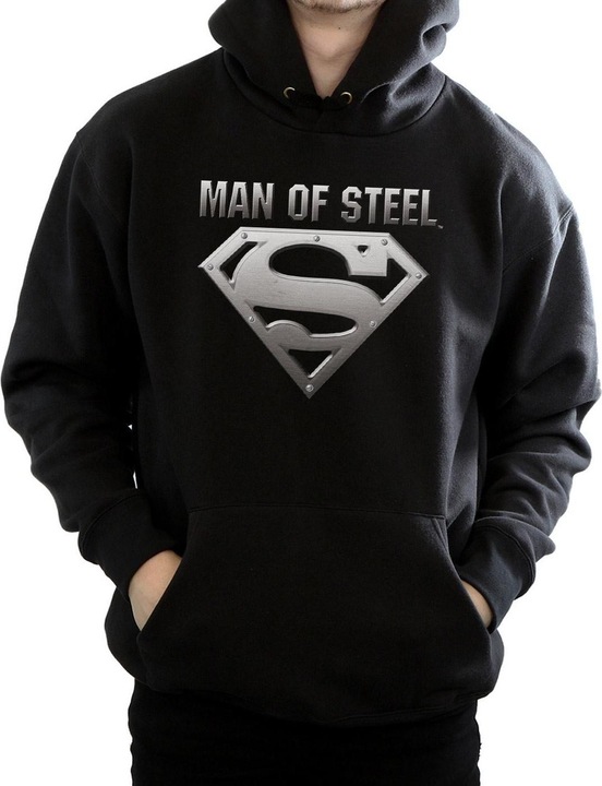 Image du produit - Sweat à capuche SUPERMAN MAN OF STEEL SHIELD - Homme (XL)