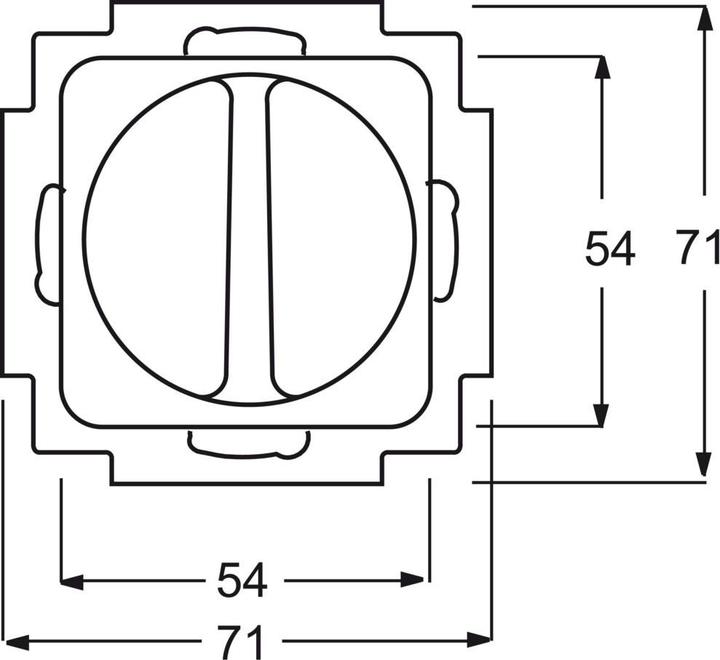 Produktbild Busch-Jaeger Lüfterschalter-Einsatz 1-polig, ohne 2CKA001164A0136