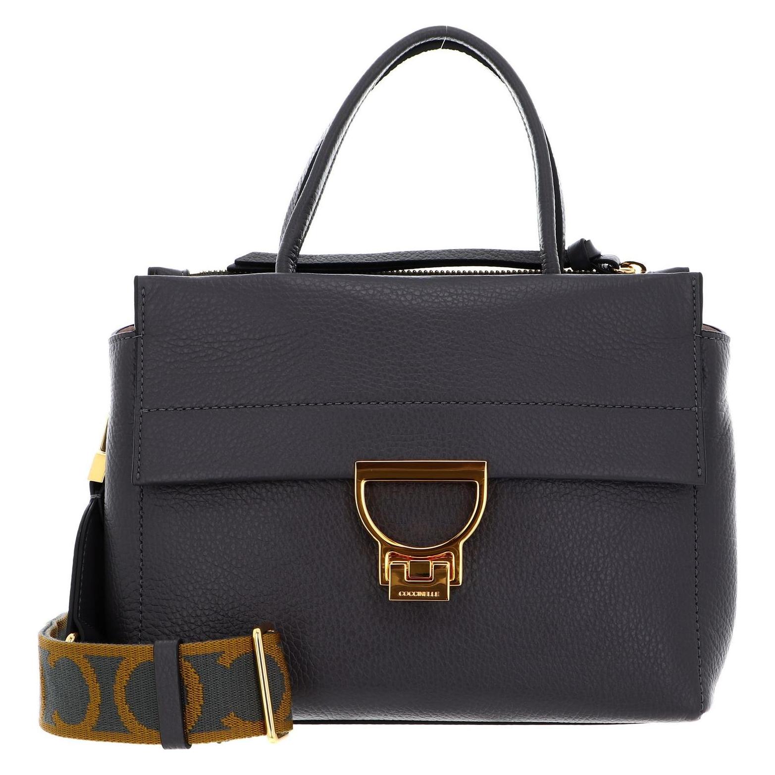 Coccinelle, Damen, Handtasche, Arlettis Signature Handbag Grained Leather, Grau