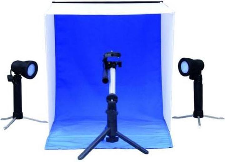 Produktbild Linkstar Aufnahmebox Set PBK-50 50x50 Faltbar + 2x50W Lampen (50 cm)