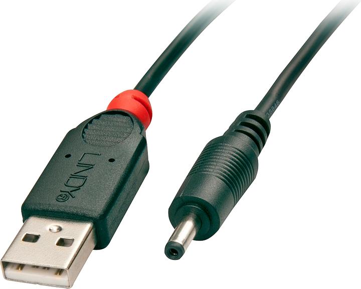 Actual product image Lindy Adapter cable USB A 2.5/0, DC hollow plug (1.50 m)