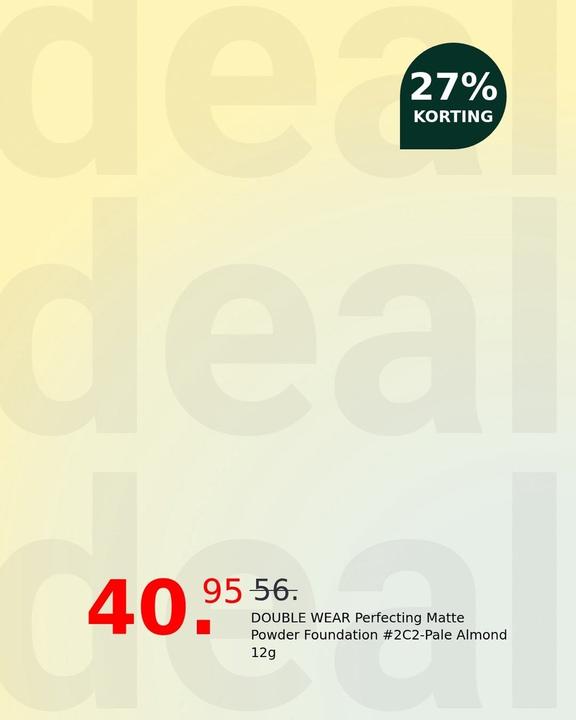 Produktbild Estée Lauder Double Wear Stay-in-Place Matte Powder Foundation (2C2 Pale Almond)