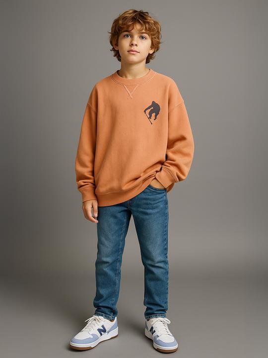 Actual product image Jonen 2er-Pack Jungen Sweatshirts mit Recycling-Baumwolle (158, 164)