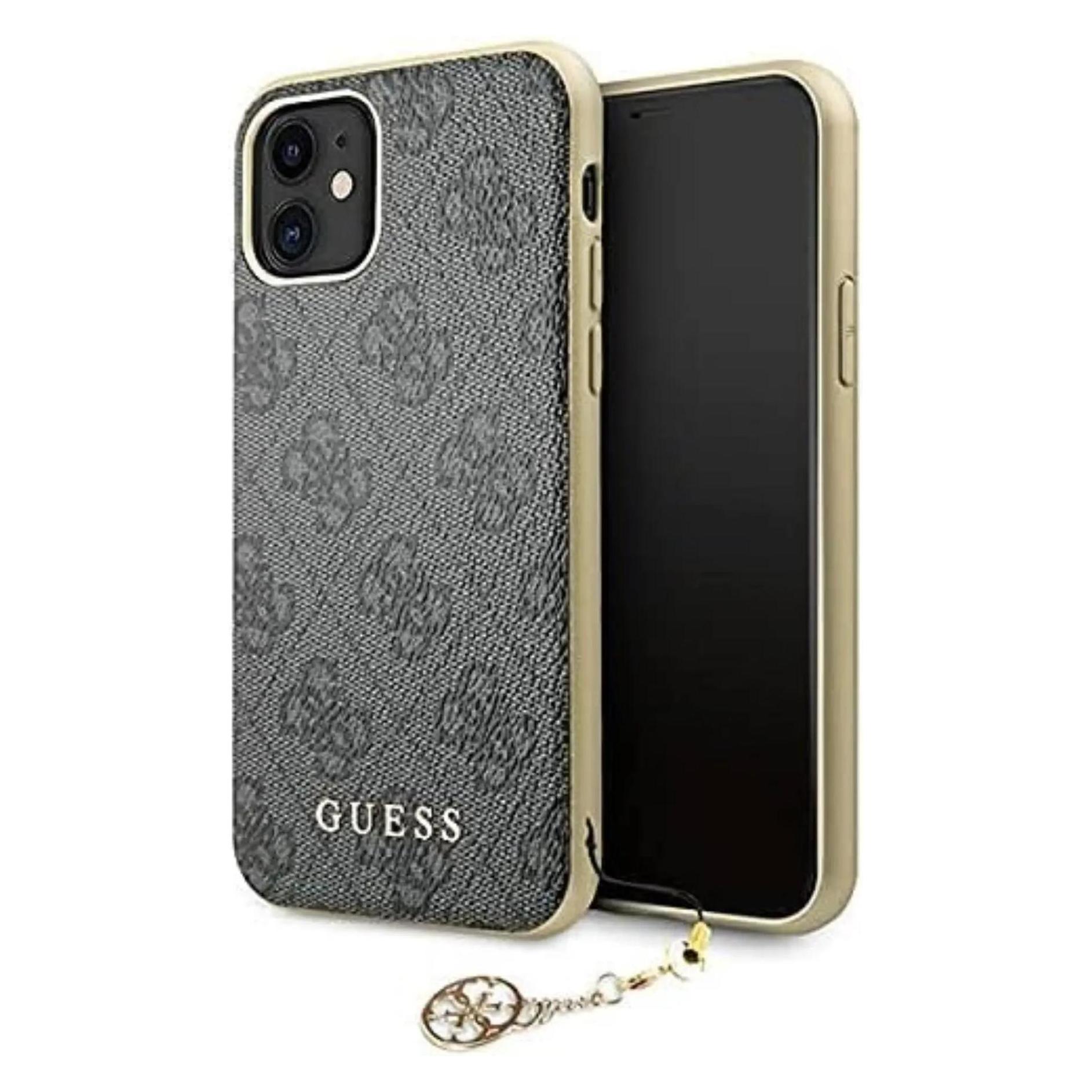 Guess Case Mit Anhänger (Apple IPhone 11), Smartphone Hülle, Grau