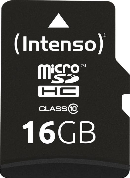 Produktbild Intenso microSD Class 10 (16 GB, microSDHC, U1)