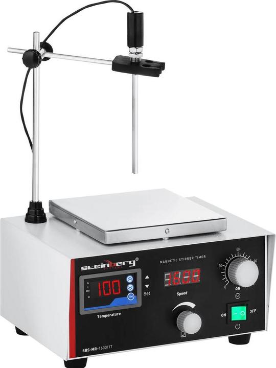 Produktbild Steinberg Magnetrührer Heizplatte Kochplattenmischer Wärmeplatte Liquid Mixer Labor 1 Fach
