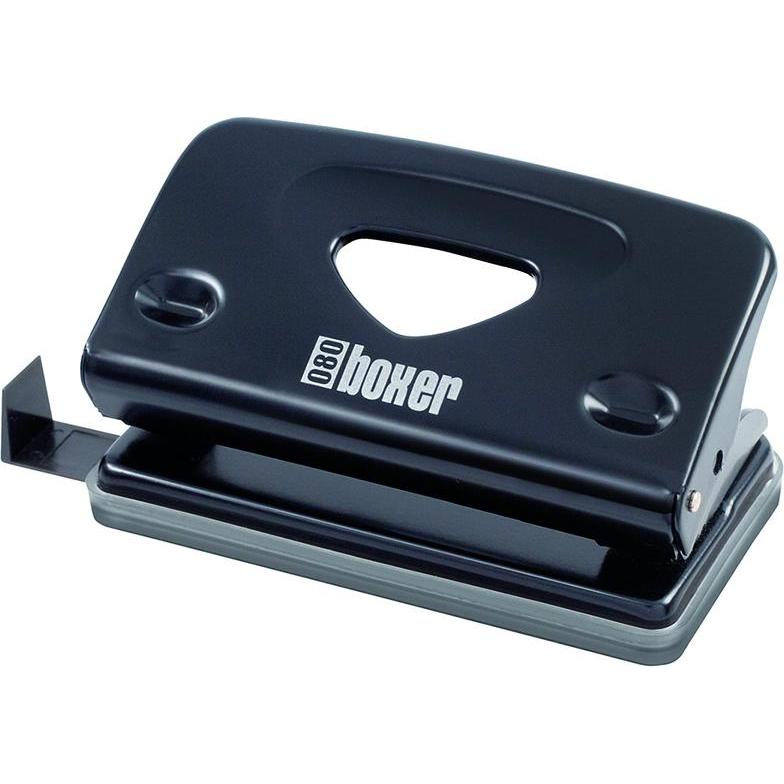 Ico, Perforatore, Punch Boxer 080, capacità fino a 10 fogli, nero