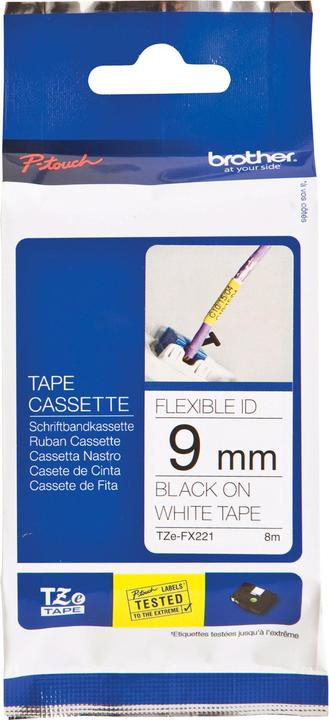Brother Tze-Fx221 (0.90 cm, Schwarz)