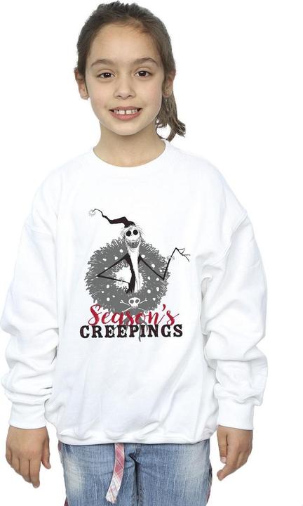 Produktbild Disney The Nightmare Before Christmas Seasons Creepings Wreath Sweatshirt Mädchen (140, 146)