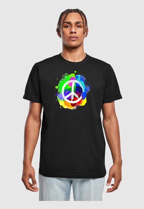 Produktbild Merchcode Peace - Graffiti T-Shirt Round Neck - 161065 (S)