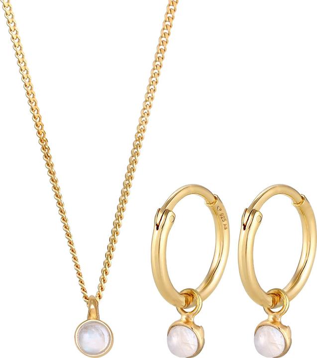 Elli Kreis (925 Sterling Silber, Mondstein)